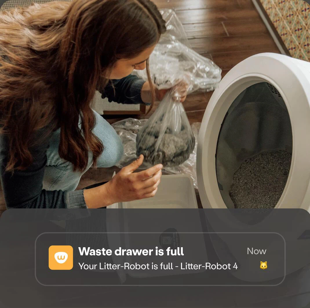 Get notified when waste drawer is full